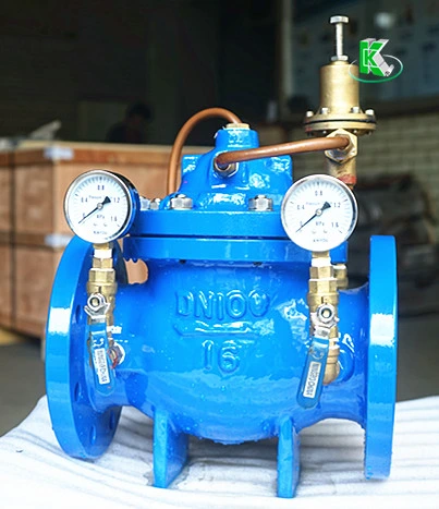 Vanne de commande de régulation de réduction de pression automatique à piston à membrane pour utilisation de l'eau (GL200X)